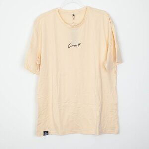NWT Core Nutritionals Mens Crush It Pump Cover‎ Up Shirt Size S Cream Oversized